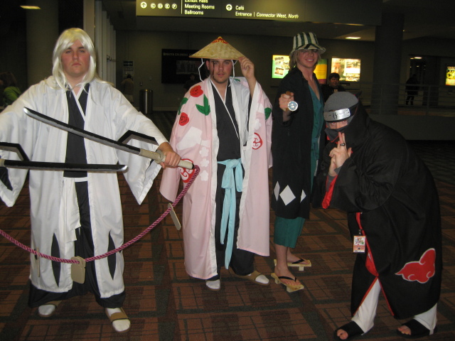Some of the many many Bleach captains, apparently a coherent group