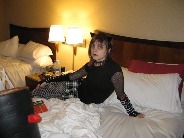 Jenny as Gothy magical catgirl