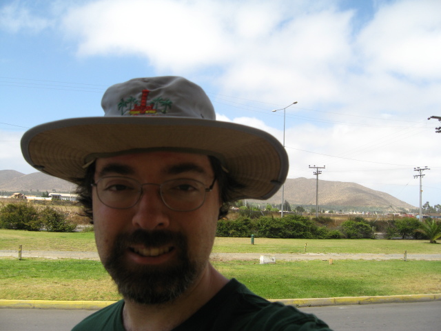 Hat I bought at the airport.