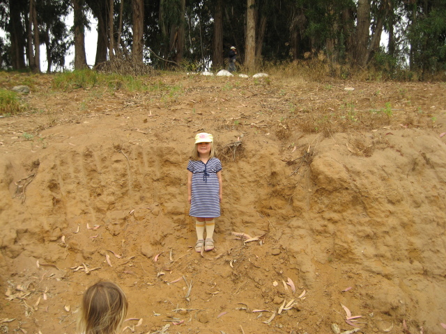 Posing in the pit