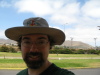 Hat I bought at the airport.