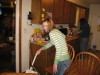 Niece Katy, all preppied up for her bf and Xmas dinner