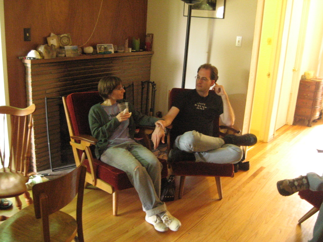 My hosts for the visit